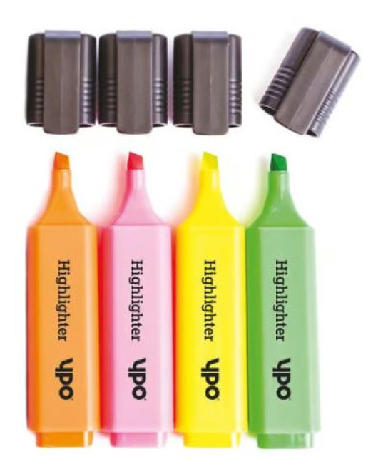 Highlighters Asstd Pk4