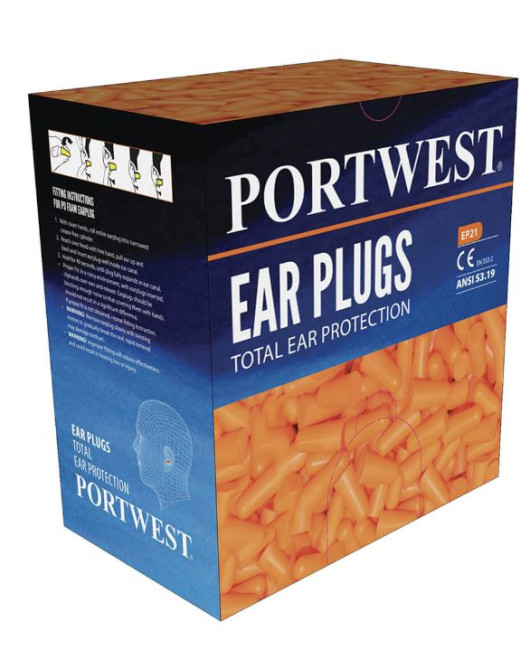 Portwest Ear Plugs - Refill Box 500