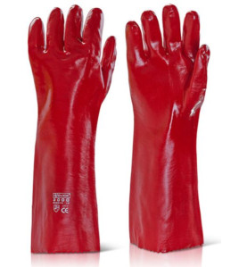 PVC Gauntlet Red 18"