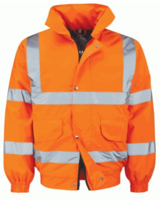 Orange Bomber Jacket