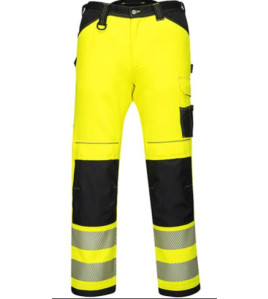Portwest Hi-Vis Work Trouser Yellow/Black