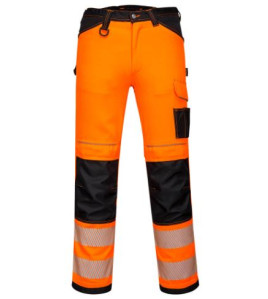 Portwest Hi-Vis Work Trouser Orange/Black