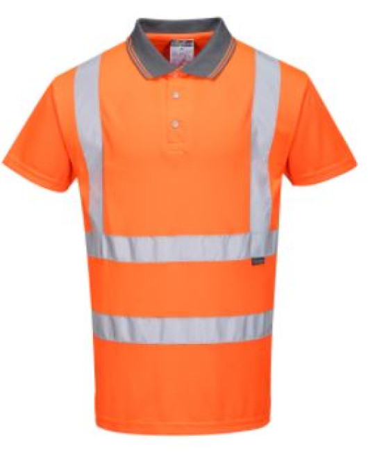 Portwest Hi-Vis Short Sleeved Polo Orange