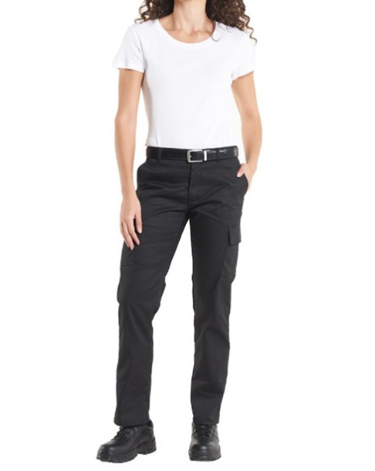 Ladies Cargo Trousers Black