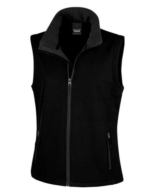 Women's Softshell Bodywarmer Black 