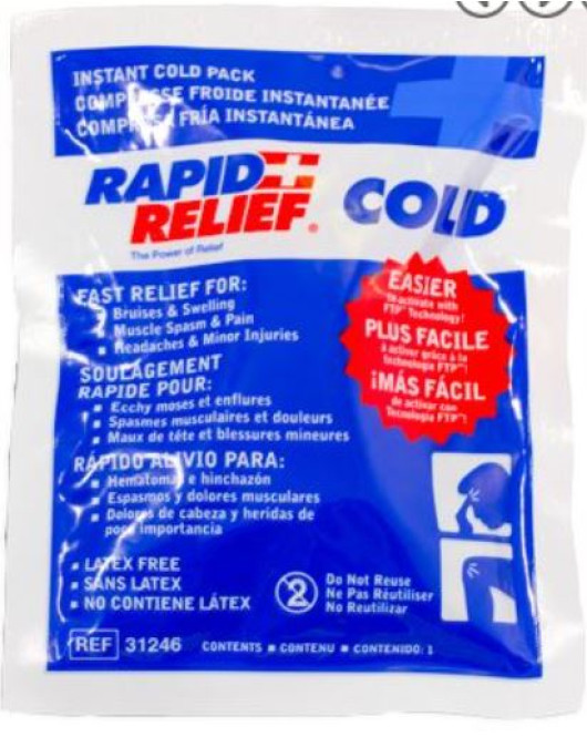 INSTANT COLD ICE PACK SMALL 4"x 6"