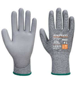Portwest MR Cut PU Palm Glove Grey Pk12