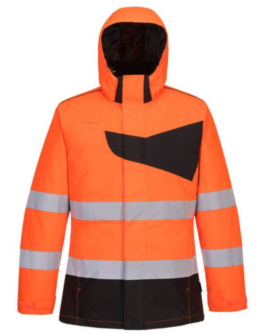 Hi-Vis Winter Jacket Orange/Black