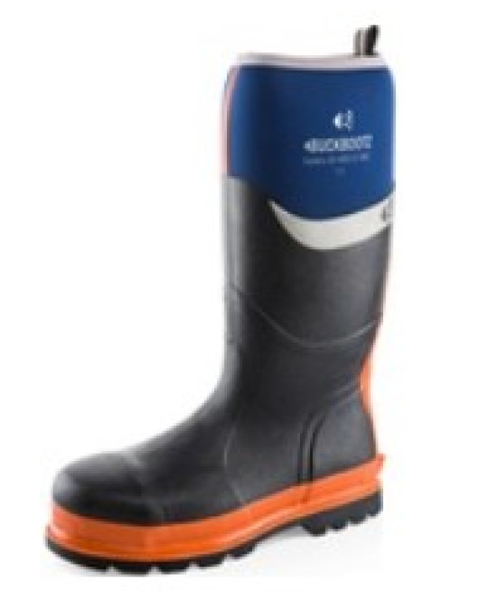 Buck-Viz Blue/Orange Safety Wellingtons BBZ8000