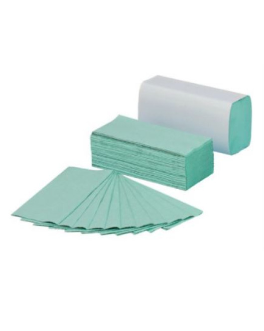 C-Fold Paper Towel 1Ply Green/Blue