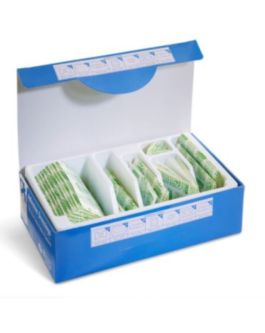 CLICK MEDICAL BLUE DETECTABLE PLASTERS ASSORTED Pk120