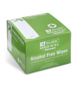 CLICK MEDICAL ALCOHOL FREE WIPES Bx100