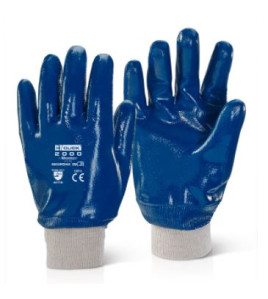 Blue Knitwrist Gloves