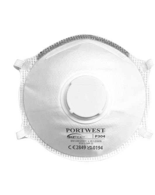 Portwest FFP3 Valved Face Mask Pk10